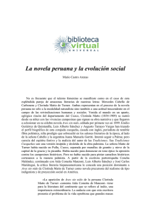 La novela peruana y la evolución social