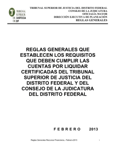 Reglas Generales Cuentas x Liquidar