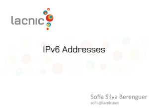IPv6 Addresses