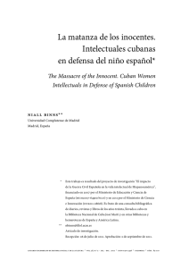La matanza de los inocentes. Intelectuales cubanas en defensa del