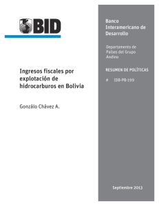 Ingresos fiscales por explotación de hidrocarburos en Bolivia