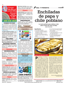 Enchiladas de papa y chile poblano - El Clasificado
