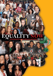 Annual Report - Equality Now
