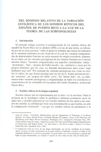 DEL DOMINIO RELATIVO DE LA VARIACI&Oacute;N ESTIL&Iacute;STICA DE Los
