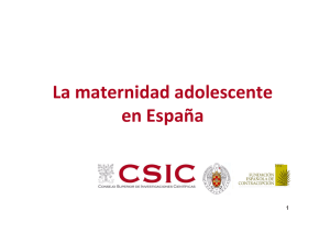 La maternidad adolescente en España