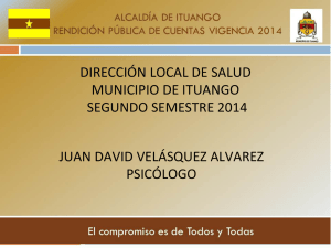 Informe de Gestión Dirección Local de Salud 2014