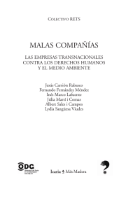 MALAS COMPAÑÍAS - Icaria Editorial