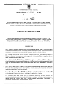 Decreto 2235 de 2012 - Presidencia de la República de Colombia