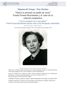 Frieda Fromm-Reichmann y el valor de la relación terapéutica