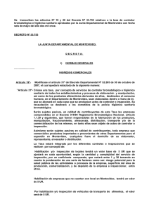 Decreto Departamental Nº 33.753 artículos 19 y 20