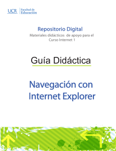 Navegación con Internet Explorer