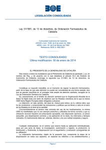 Ley 31/1991, de 13 de diciembre, de Ordenación Farmacéutica de