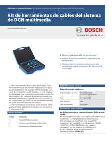 Kit de herramientas de cables del sistema de DCN multimedia