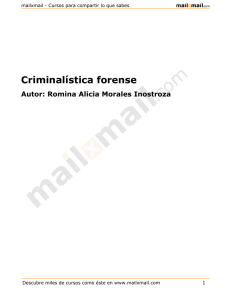 Criminalística forense