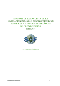 Informe Encuesta de la Asociación Española de Crowdfunding