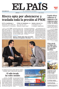 Rivera opta por abstenerse y traslada toda la presión al PSOE