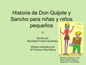 Historia de Don Quijote y Sancho para niñas y niños