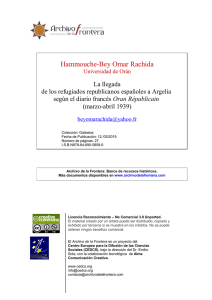 Rachida Bey Omar-exiliados espa&ntilde;oles en Or&aacute;n-2015