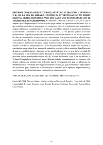 recursos de queja previstos en el art&iacute;culo 97, fracci&oacute;n i, incisos a) yb