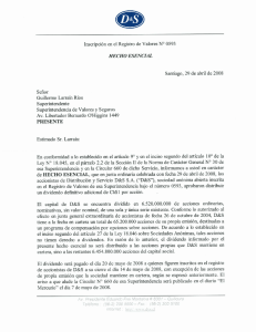 Page 1 @ Inscripción en el Registro de Valores N° 0593 HE CHO