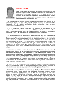 Joaquin Kluver - Partido Comunista Revolucionario del Uruguay