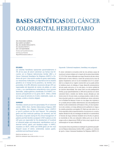 bases genéticasdel cáncer colorrectal hereditario