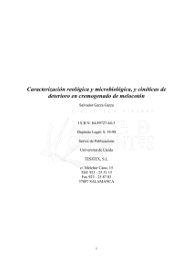 pdf Caracterización reológica y microbiológica y cinéticas de