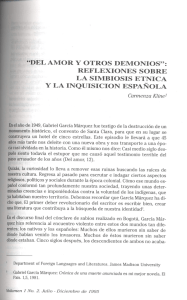 “del amor y otros demonios”: reflexiones sobre la simbiosis etnica