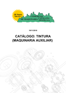 catálogo: tintura (maquinaria auxiliar)