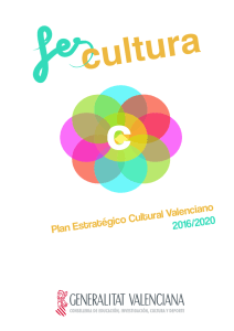 Plan Estratégico Cultural Valenciano 2016/2020