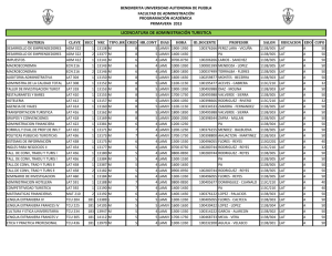 licenciatura de administración turistica