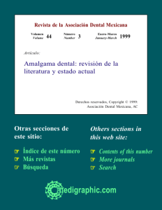 Amalgama dental: revisión de la literatura y estado actual