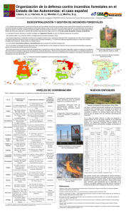 Organización de la defensa contra incendios forestales en el Estado