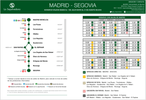 Page 1 S) c Sepulvedana HORARIOS VALIDOS DESDE EL DE