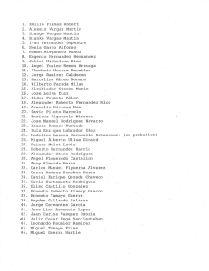 Lista de 53 Presos Políticos Cubanos