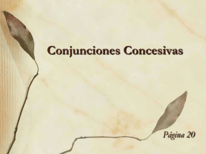 Conjunciones Concesivas