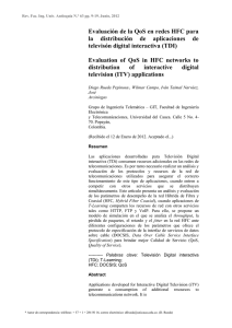 Evaluación de la QoS en redes HFC para la distribución de