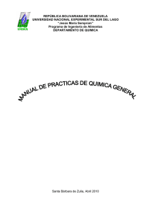 PRACTICAS DE QUIMICA GENERAL