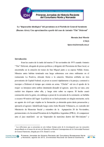 La “depuración ideológica” del peronismo en el Partido de General