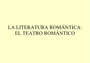 El teatro romántico - Con las palabras