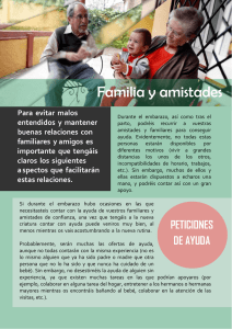 Familia y amistades - Janela Aberta à Família