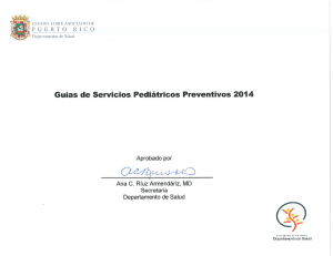 Guías de Servicios Pediátricos Preventivas 2014