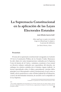 La Supremacía Constitucional en la aplicación de las Leyes