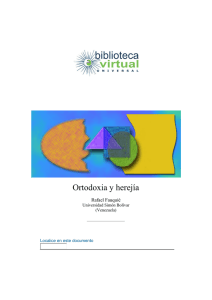 Ortodoxia y herejía - Biblioteca Virtual Universal