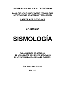 Sismolog&iacute;a para Ge&oacute;logos