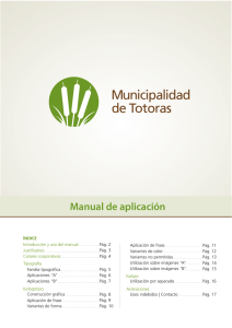 Manual de aplicación logo Municipalidad de Totoras