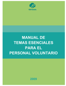 manual de temas esenciales para el personal voluntario
