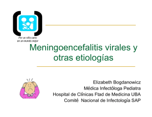 Meningoencefalitis viral y otras etiologías. Dra. Elizabeth