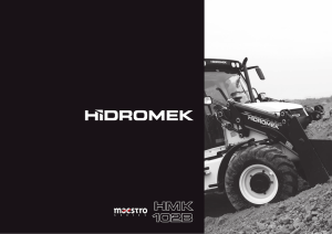 Catálogo retropala Hidromek HMK102B maestro con