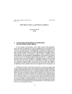 Del h&eacute;roe &eacute;tico y del h&eacute;roe est&eacute;tico